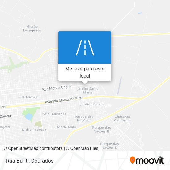 Rua Buriti mapa