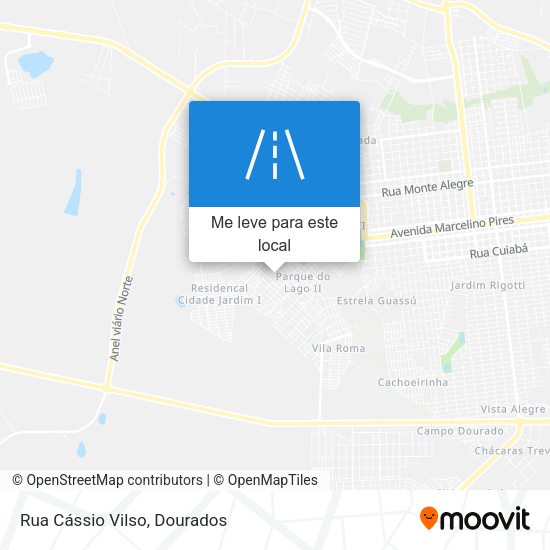Rua Cássio Vilso mapa