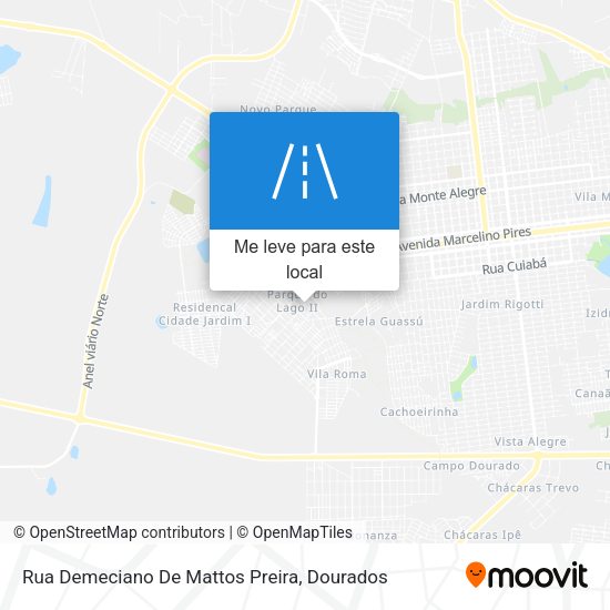 Rua Demeciano De Mattos Preira mapa
