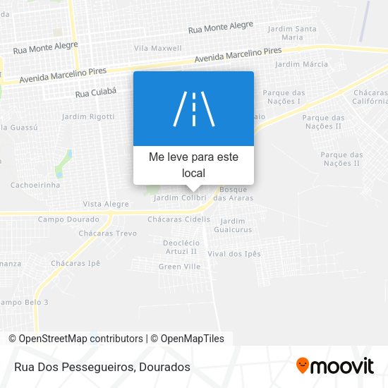 Rua Dos Pessegueiros mapa