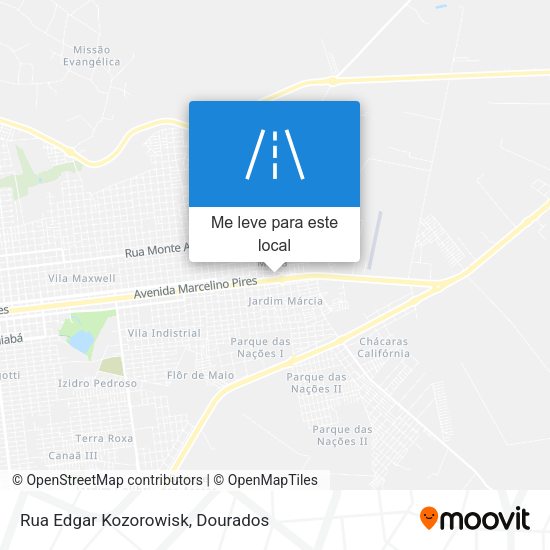 Rua Edgar Kozorowisk mapa