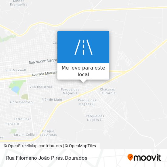 Rua Filomeno João Pires mapa