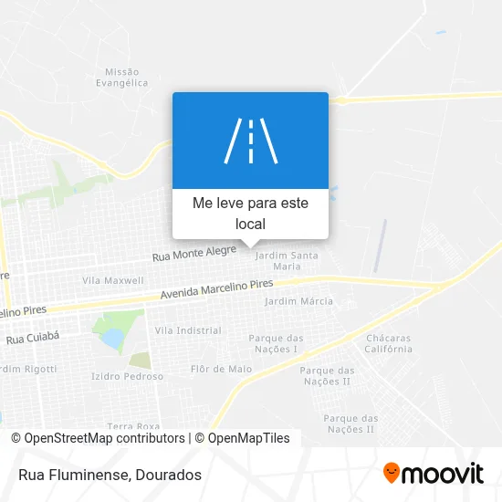 Rua Fluminense mapa