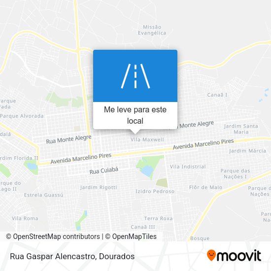 Rua Gaspar Alencastro mapa
