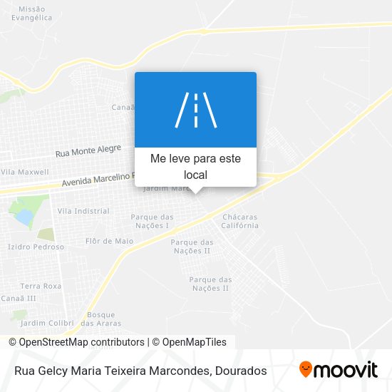 Rua Gelcy Maria Teixeira Marcondes mapa