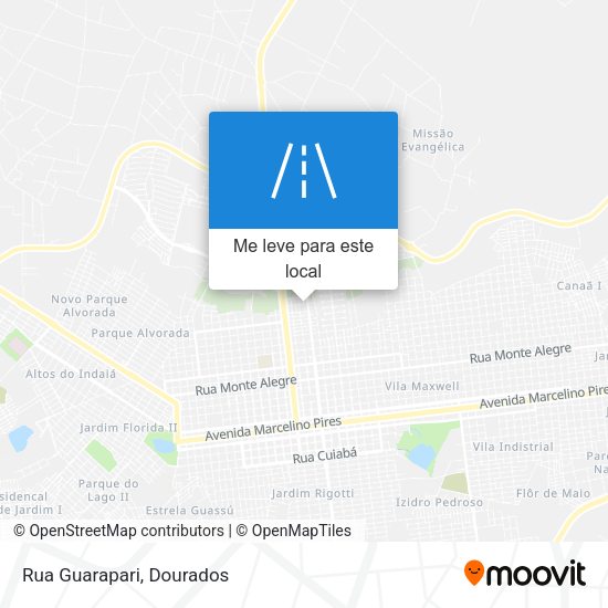 Rua Guarapari mapa