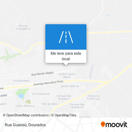 Rua Guassú mapa
