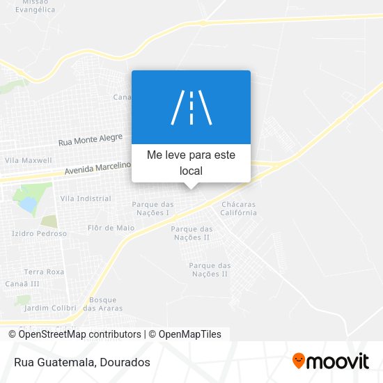 Rua Guatemala mapa