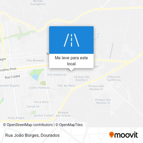 Rua João Borges mapa