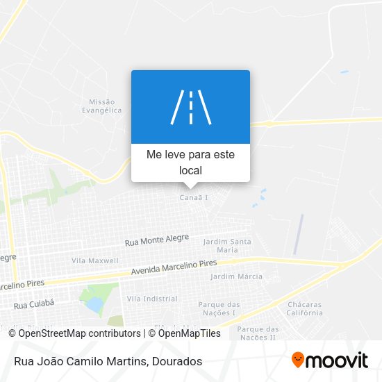 Rua João Camilo Martins mapa