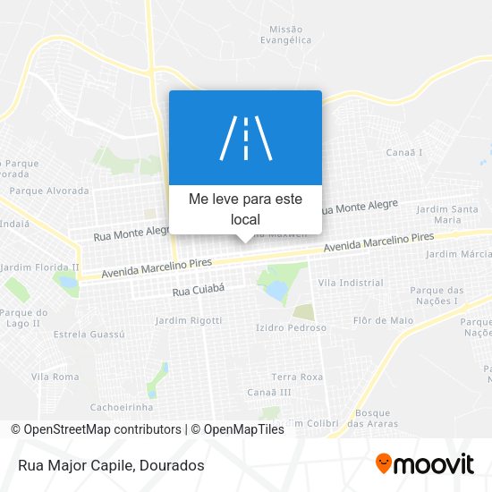 Rua Major Capile mapa