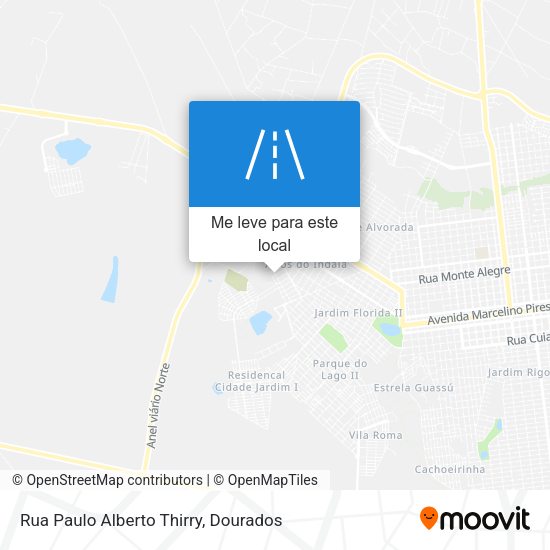Rua Paulo Alberto Thirry mapa