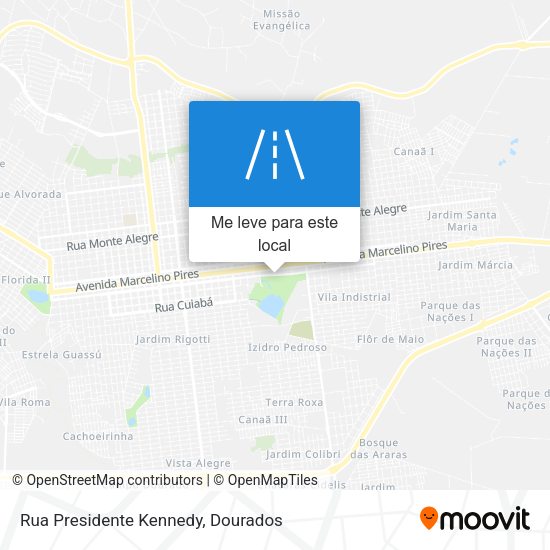 Rua Presidente Kennedy mapa