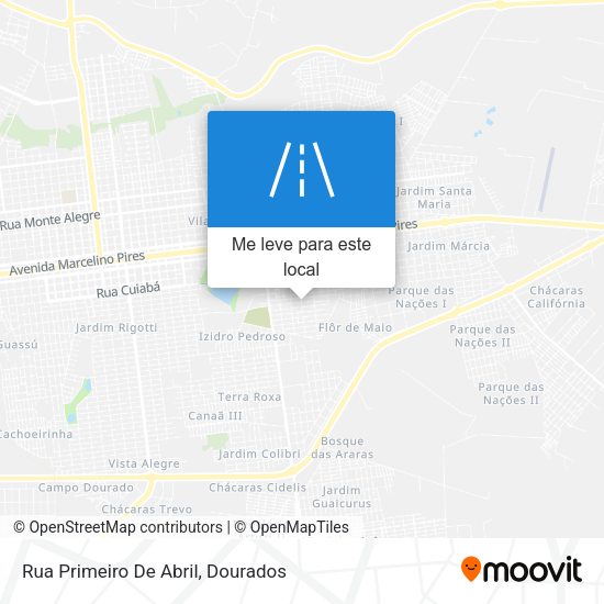 Rua Primeiro De Abril mapa