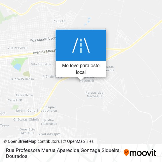 Rua Professora Marua Aparecida Gonzaga Siqueira mapa