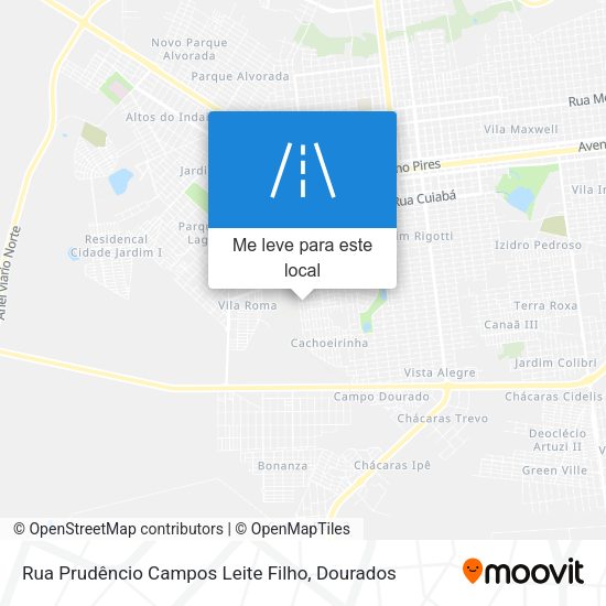 Rua Prudêncio Campos Leite Filho mapa