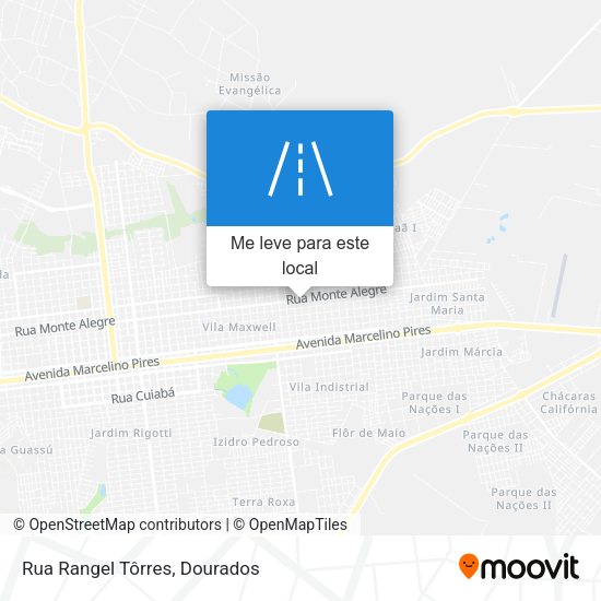 Rua Rangel Tôrres mapa