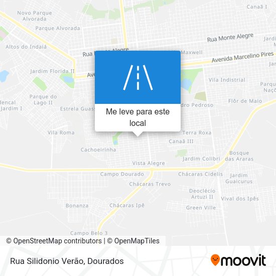 Rua Silidonio Verão mapa
