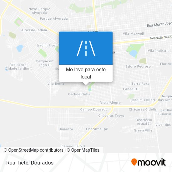 Rua Tietê mapa