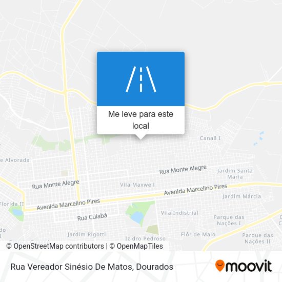 Rua Vereador Sinésio De Matos mapa