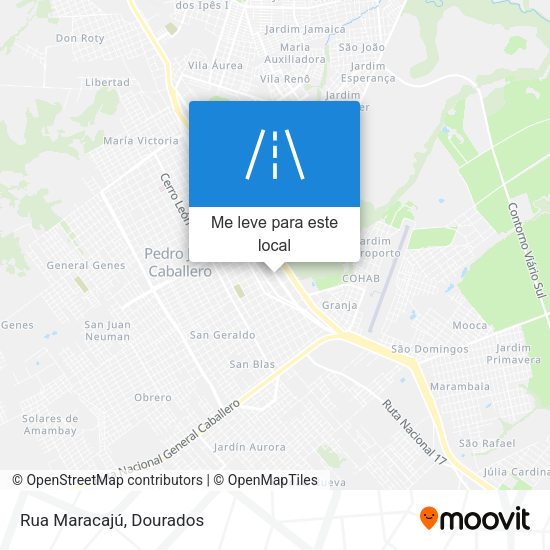 Rua Maracajú mapa