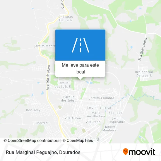 Rua Marginal Peguajho mapa