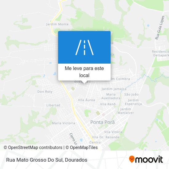 Rua Mato Grosso Do Sul mapa