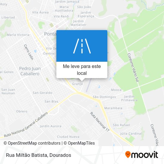 Rua Miltão Batista mapa