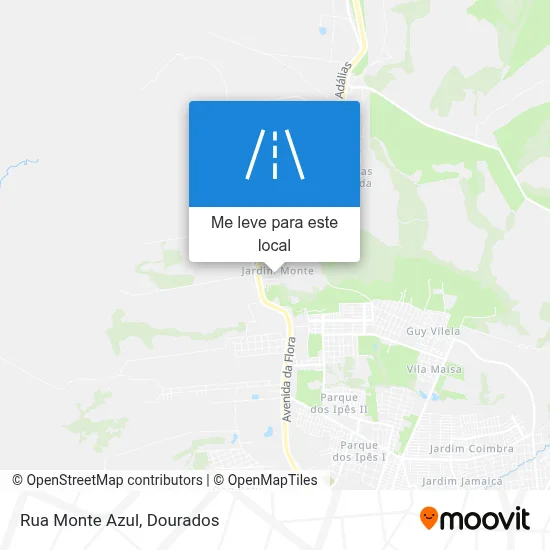 Rua Monte Azul mapa