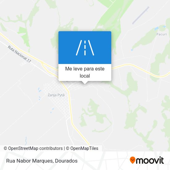 Rua Nabor Marques mapa