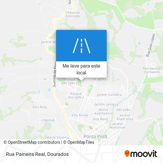 Rua Paineira Real mapa