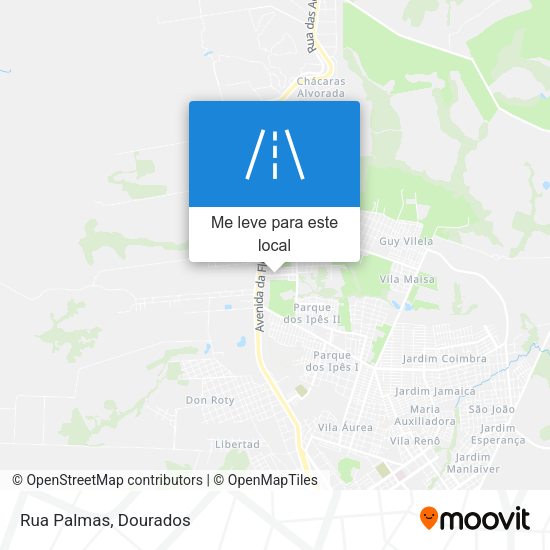 Rua Palmas mapa