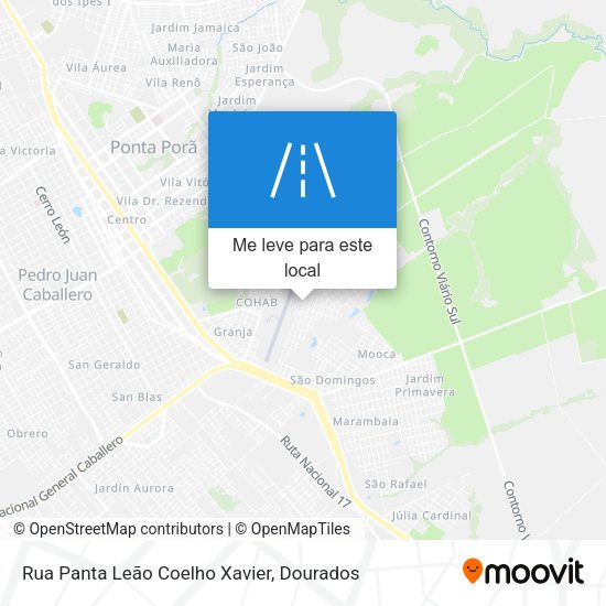 Rua Panta Leão Coelho Xavier mapa