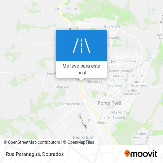Rua Paranaguá mapa