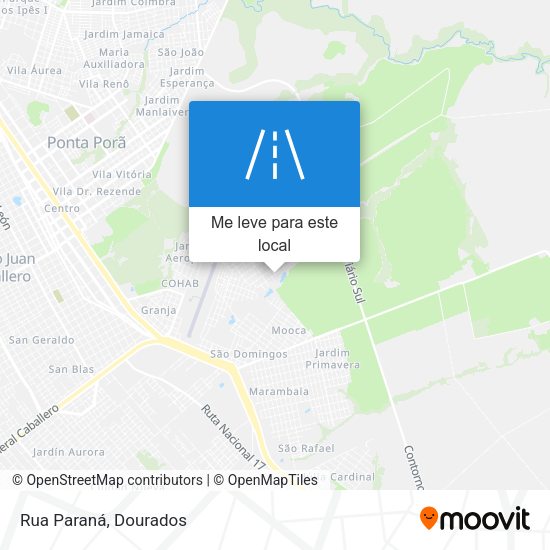 Rua Paraná mapa