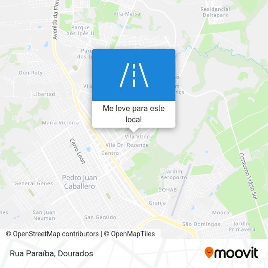 Rua Paraíba mapa