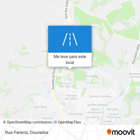 Rua Parecis mapa