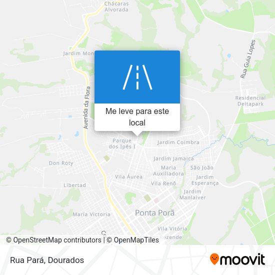 Rua Pará mapa