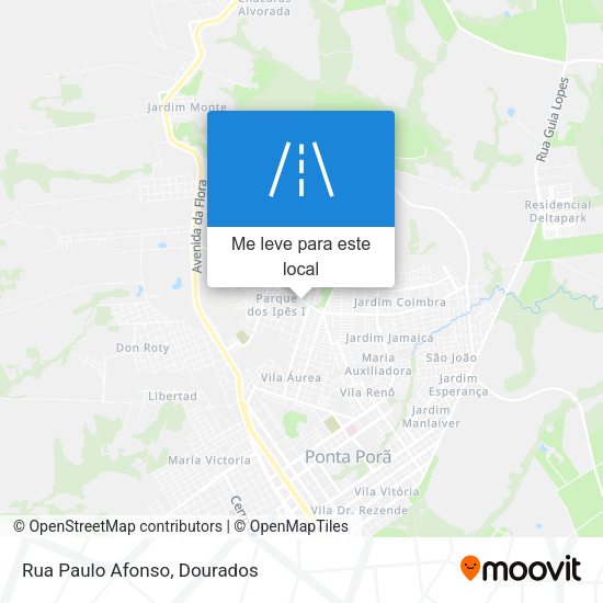 Rua Paulo Afonso mapa