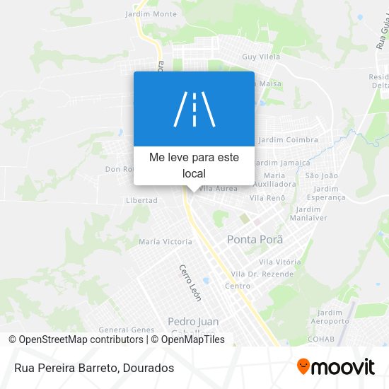 Rua Pereira Barreto mapa