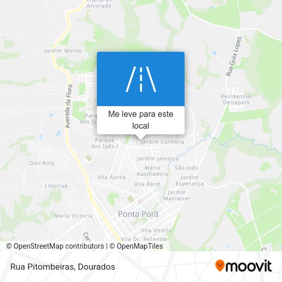 Rua Pitombeiras mapa