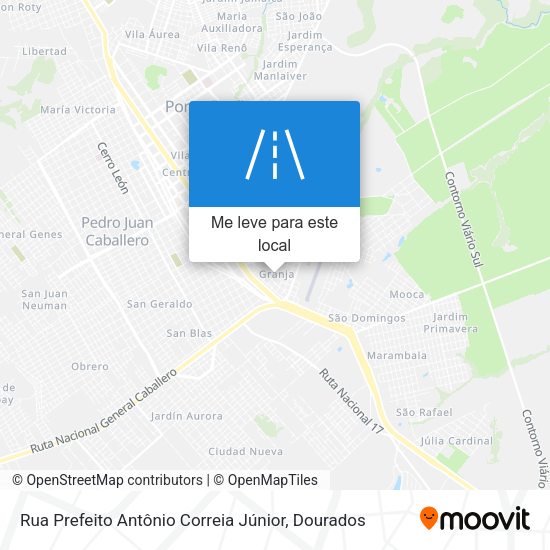 Rua Prefeito Antônio Correia Júnior mapa