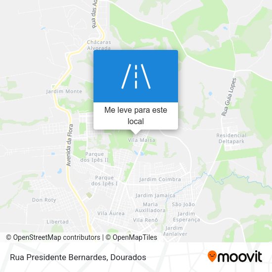Rua Presidente Bernardes mapa