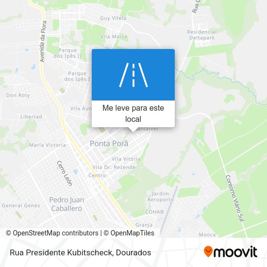 Rua Presidente Kubitscheck mapa