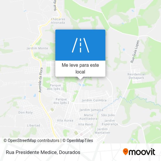 Rua Presidente Medice mapa