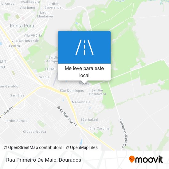 Rua Primeiro De Maio mapa