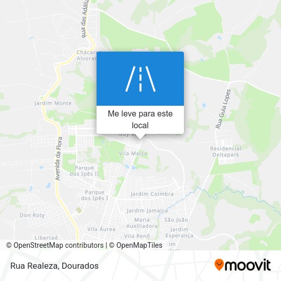Rua Realeza mapa