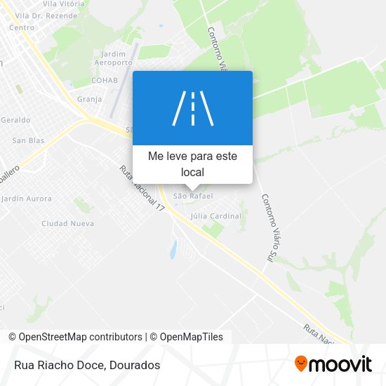 Rua Riacho Doce mapa