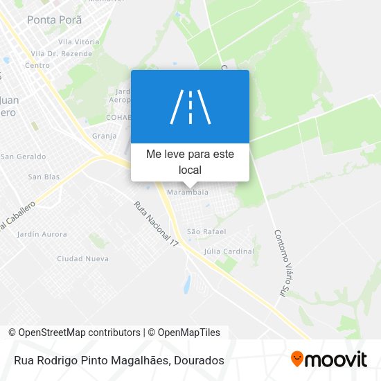 Rua Rodrigo Pinto Magalhães mapa