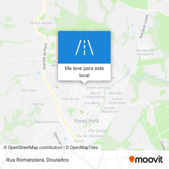 Rua Romanzeira mapa